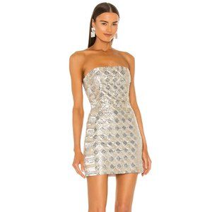 Heather Dress | retrofete | XS | Sequin | Gold | Silver